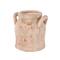 8.25" Pink Ceramic Antique Style Distressed Decorative Vase with Handles